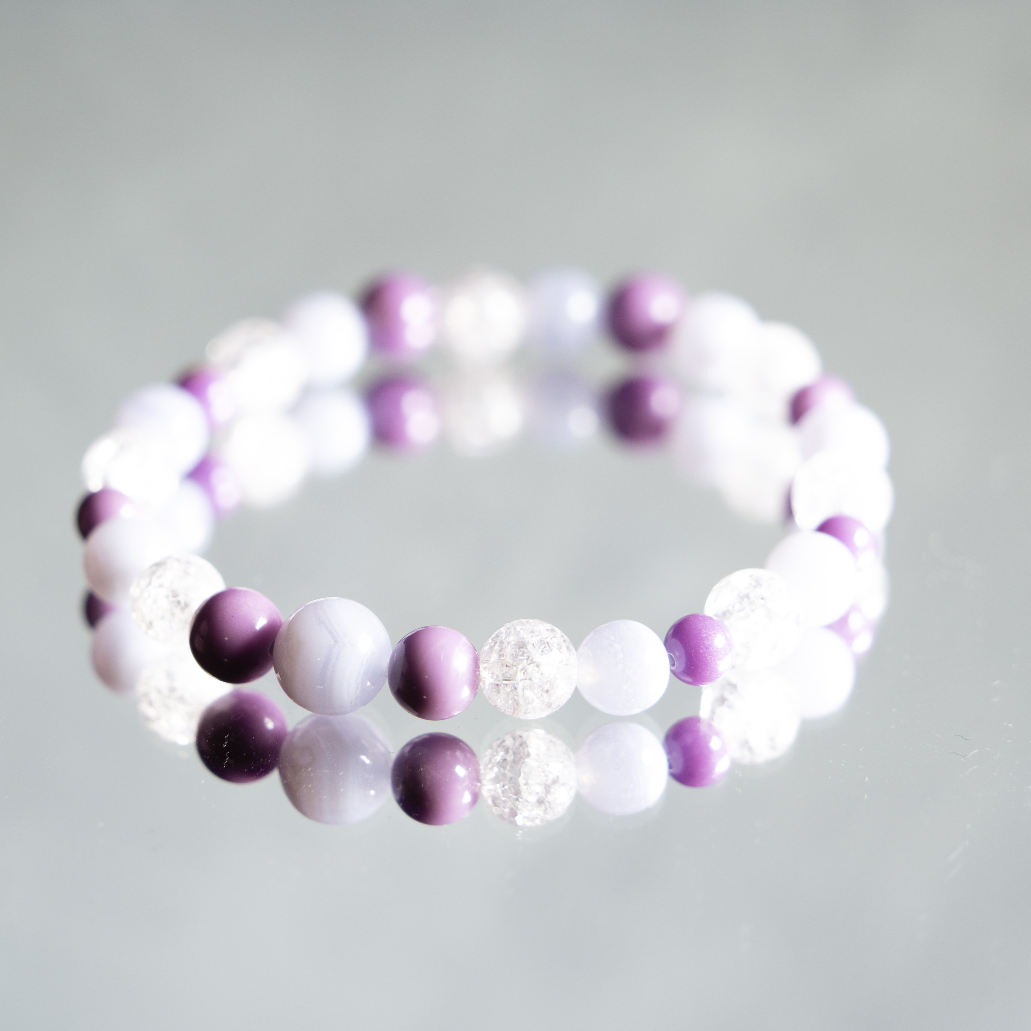 ヒーリング運【ブルーレースアゲート】【フォスフォシデライト】【クラック水晶】